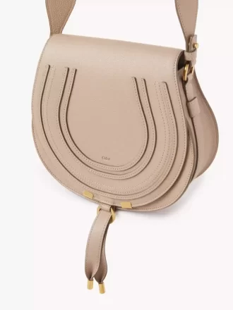 Marcie saddle bag in grained leather