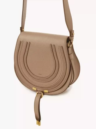 Marcie saddle bag in grained leather