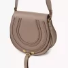 Marcie saddle bag in grained leather