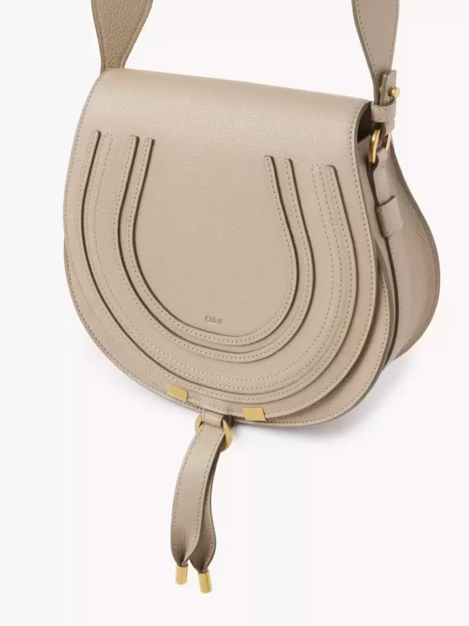 Marcie saddle bag in grained leather Marcie saddle bag in grained leather