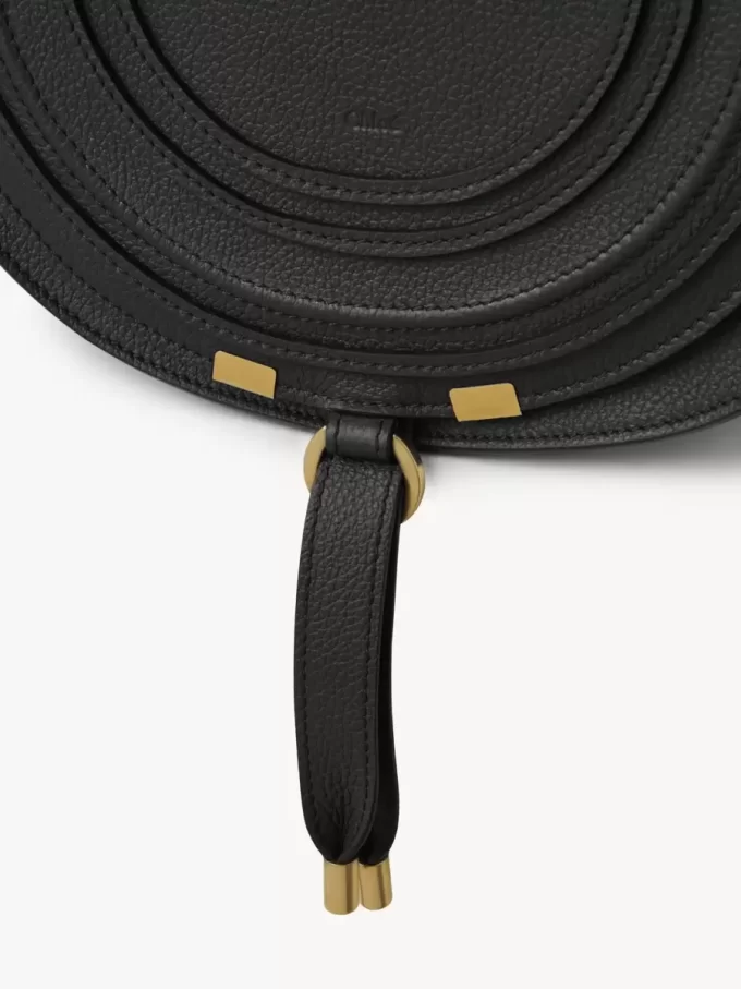 Marcie saddle bag in grained leather