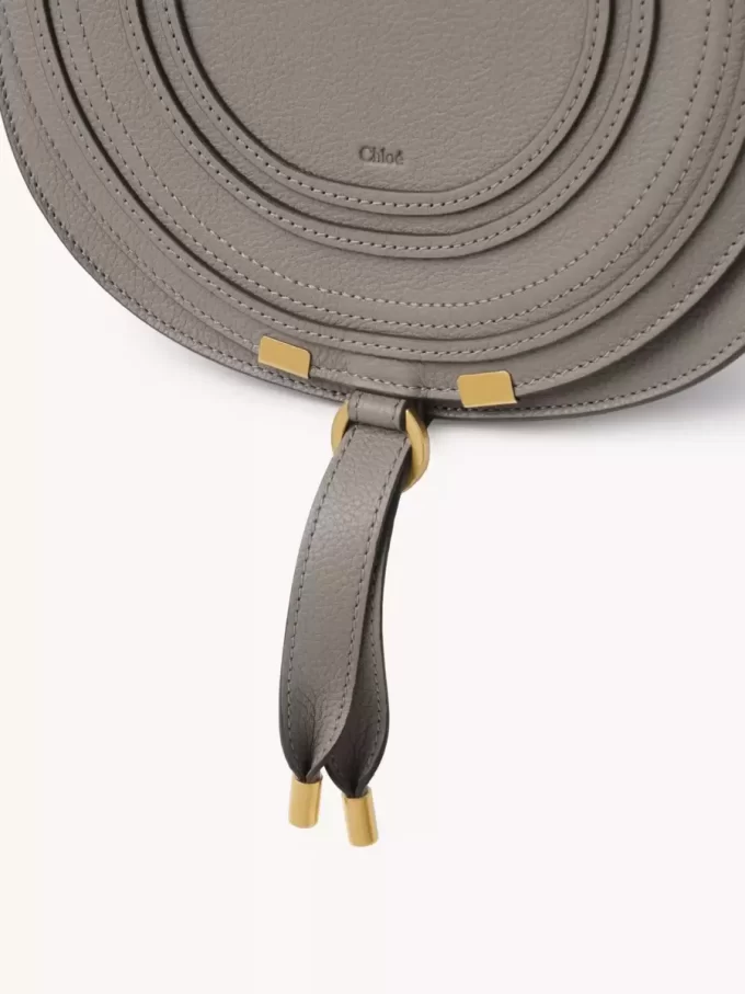 Marcie saddle bag in grained leather