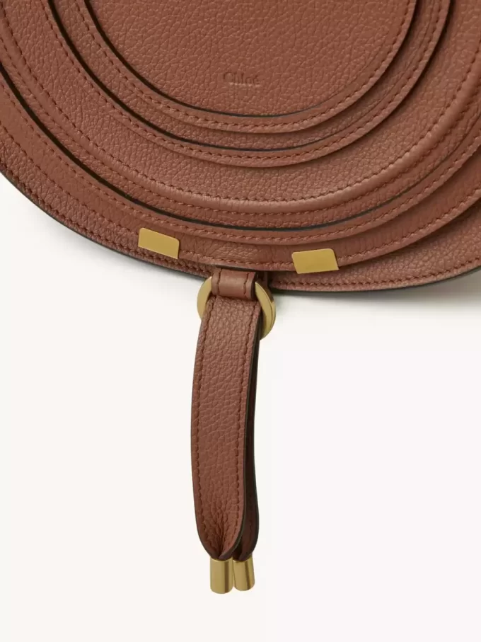 Marcie saddle bag in grained leather