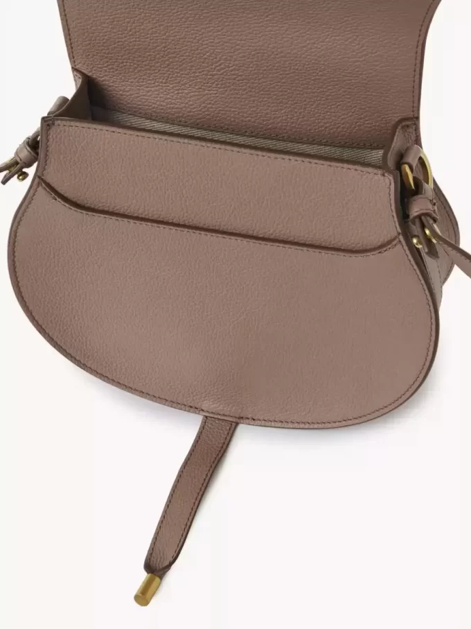 Marcie saddle bag in grained leather