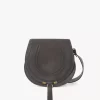 Marcie saddle bag in suede leather