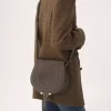 Marcie saddle bag in suede leather