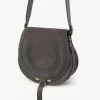 Marcie saddle bag in suede leather