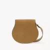 Marcie saddle bag in suede leather