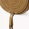 Marcie saddle bag in suede leather