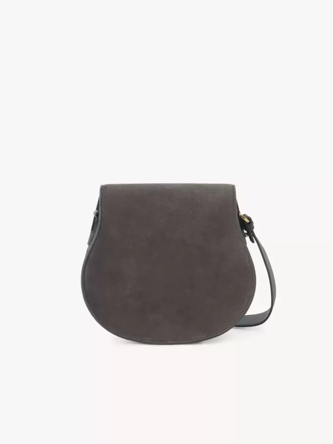 Marcie saddle bag in suede leather