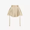 Mini balloon shorts in cotton gabardine