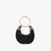 Mini Beaded Bracelet Hobo bag in suede leather