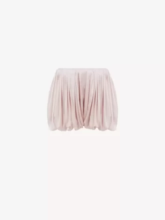 Mini bloomer shorts in silk charmeuse