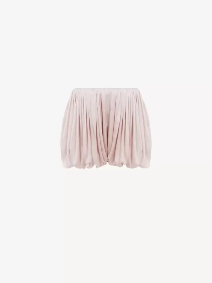 Mini bloomer shorts in silk charmeuse