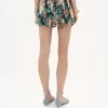 Mini bloomer shorts in silk charmeuse