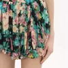 Mini bloomer shorts in silk charmeuse