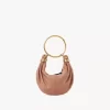 Mini Bracelet Hobo bag in grained leather Mini Bracelet Hobo bag in grained leather