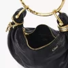 Mini Bracelet Hobo bag in grained leather Mini Bracelet Hobo bag in grained leather