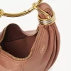 Mini Bracelet Hobo bag in grained leather Mini Bracelet Hobo bag in grained leather
