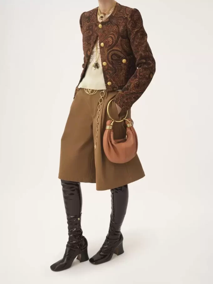 Mini Bracelet Hobo bag in grained leather Mini Bracelet Hobo bag in grained leather