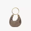Mini Bracelet Hobo bag in suede leather