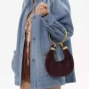 Mini Bracelet Hobo bag in suede leather