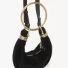 Mini Bracelet Hobo bag in suede leather