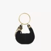 Mini Bracelet Hobo bag in suede leather