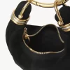 Mini Bracelet Hobo bag in suede leather