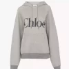 Oversized logo hoodie in a cotton fleece mix