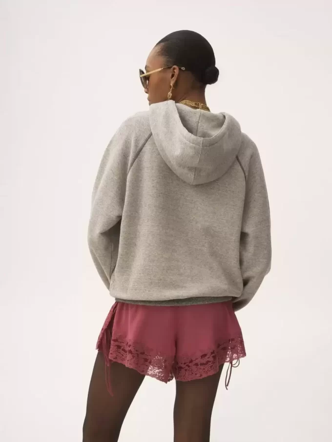 Oversized logo hoodie in a cotton fleece mix