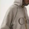 Oversized logo hoodie in a cotton fleece mix