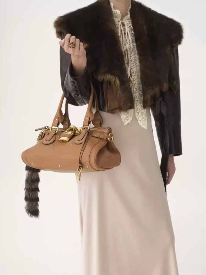 Paddington bag in grained leather