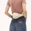 Pineapple shoulder bag in grained leather