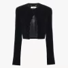 Scalloped Spencer jacket in velvet
