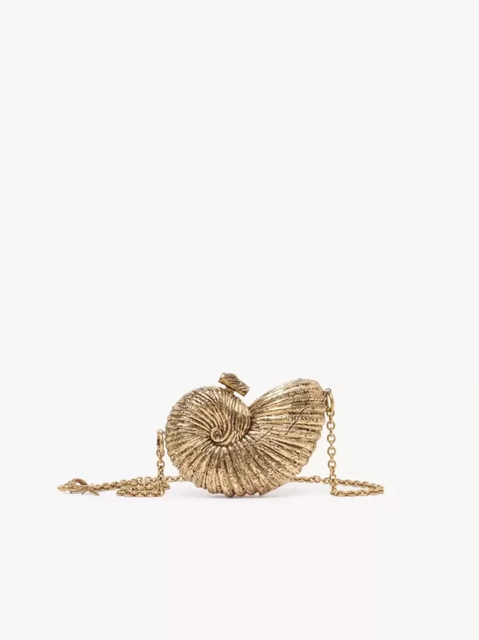 Sea Treasures Shell minaudière in metal