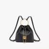 Small Bracelet backpack in grained leather