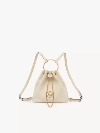 Small Bracelet backpack in grained leather