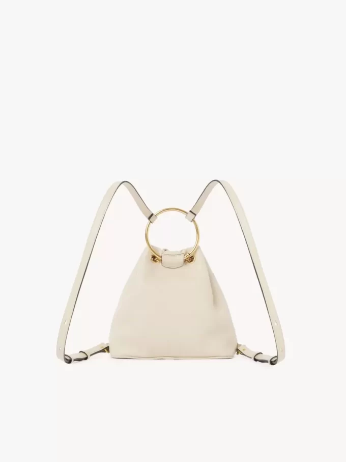 Small Bracelet backpack in grained leather