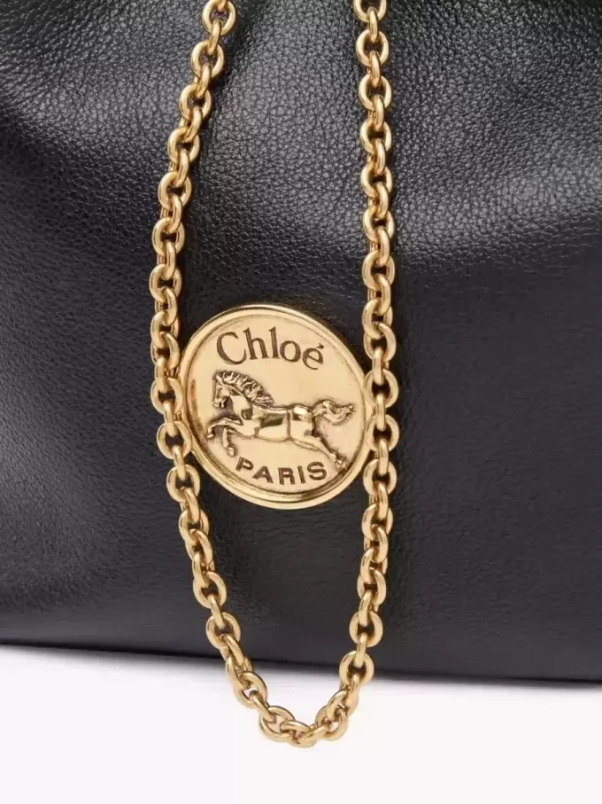 Small Bracelet backpack in grained leather