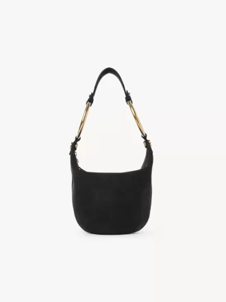 Small Bracelet handbag in suede leather