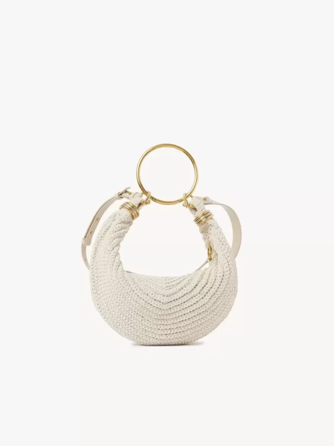 Small Bracelet Hobo bag in crochet