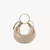Small Bracelet Hobo bag in grained leather