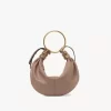 Small Bracelet Hobo bag in grained leather