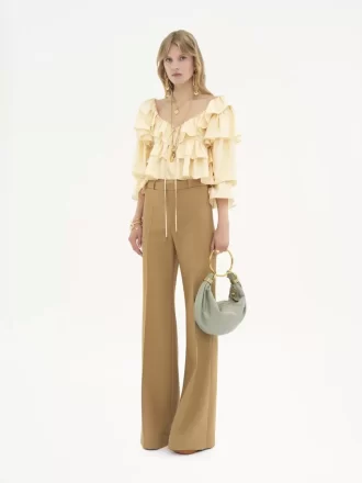 Small Bracelet Hobo bag in grained leather