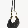 Small Bracelet Hobo bag in grained leather