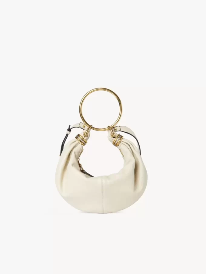 Small Bracelet hobo bag in grained leather