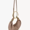 Small Bracelet Hobo bag in grained leather