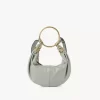 Small Bracelet Hobo bag in grained leather
