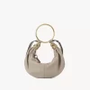 Small Bracelet hobo bag in grained leather